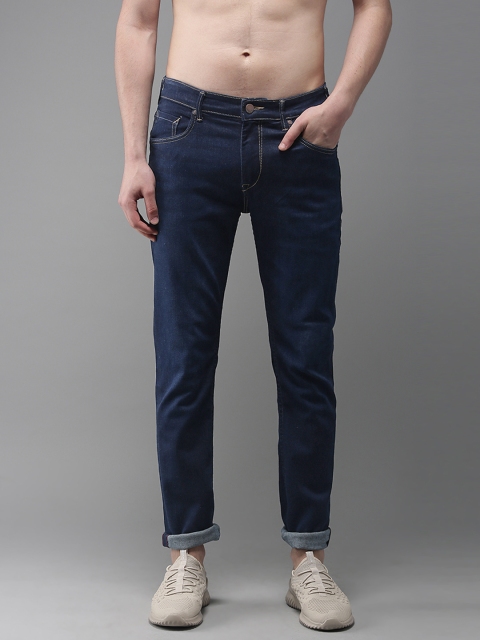 

HERE&NOW Men Blue Slim Fit Mid-Rise Clean Look Stretchable Jeans