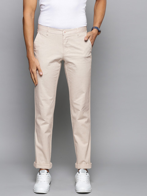 

Louis Philippe Sport Men Beige Slim Fit Solid Chinos