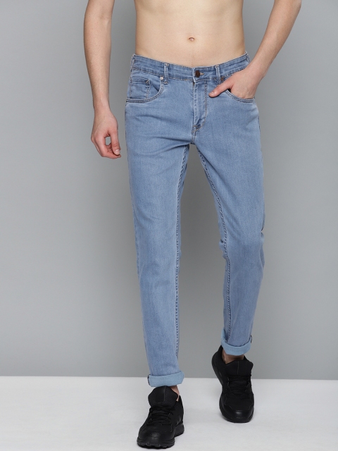 

HERE&NOW Men Blue Slim Fit Mid-Rise Clean Look Stretchable Jeans