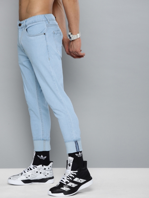 

HERE&NOW Men Blue Slim Tapered Fit Mid-Rise Clean Look Stretchable Jeans