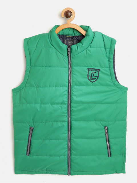 

Indian Terrain Boys Green Solid Padded Jacket
