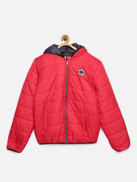 

Indian Terrain Boys Red Solid Insulator Puffer Jacket