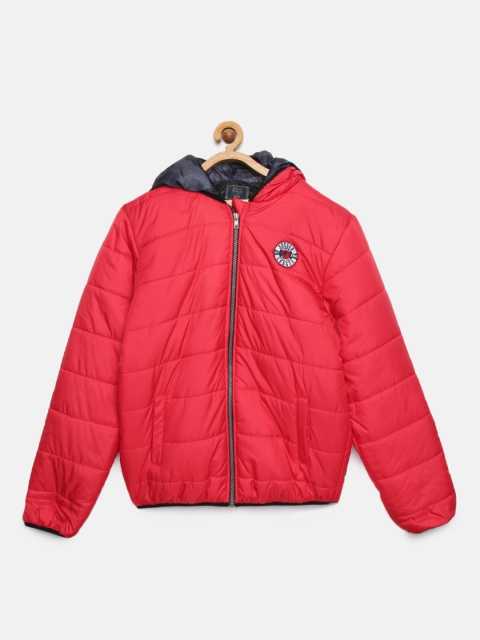 

Indian Terrain Boys Red Solid Insulator Puffer Jacket