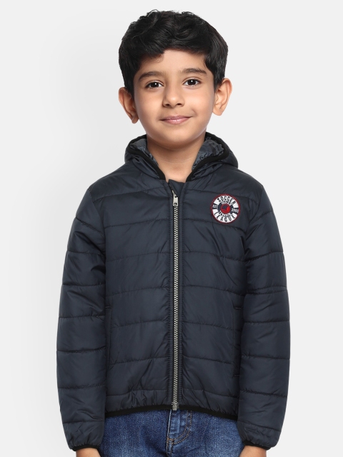 

Indian Terrain Boys Navy Blue Solid Insulator Puffer Jacket