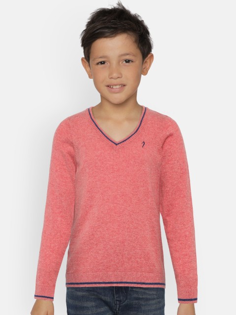 

Indian Terrain Boys Red Solid Sweater