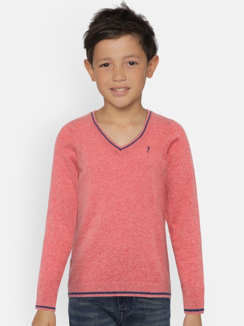 

Indian Terrain Boys Red Solid Sweater