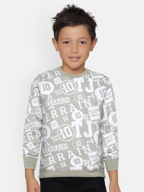 

Indian Terrain Boys Grey Printed Sweatshirt