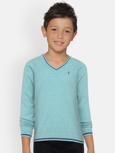 

Indian Terrain Boys Blue Solid Sweater