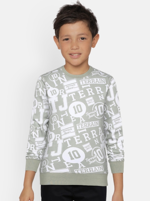 

Indian Terrain Boys Grey Printed Sweatshirt
