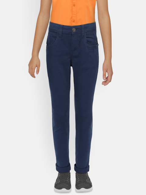 

Indian Terrain Boys Blue Regular Fit Mid-Rise Clean Look Stretchable Jeans