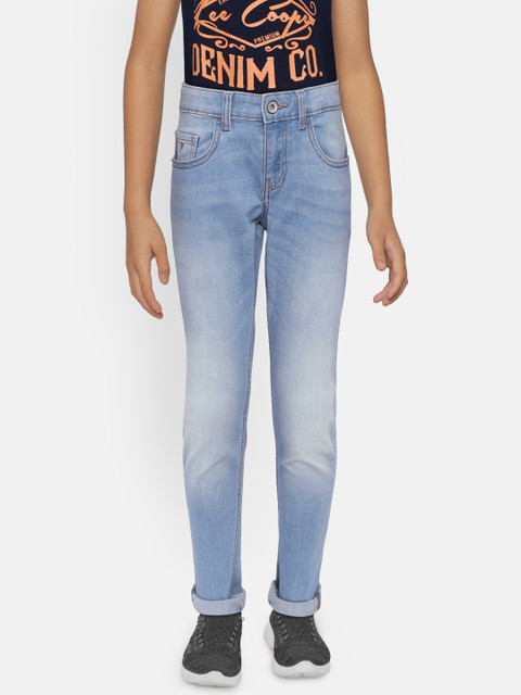 

Indian Terrain Boys Blue Regular Fit Mid-Rise Clean Look Jeans