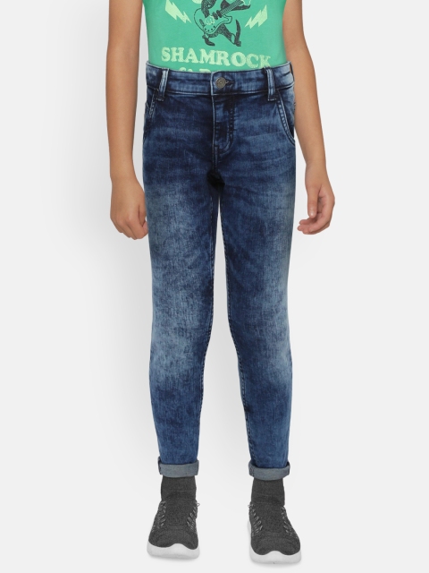

Indian Terrain Boys Blue Regular Fit Mid-Rise Clean Look Stretchable Jeans