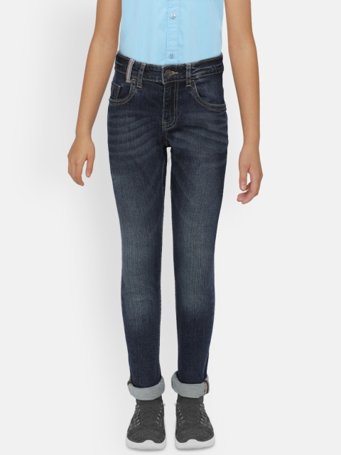 

Indian Terrain Boys Navy Blue Regular Fit Mid-Rise Clean Look Stretchable Jeans