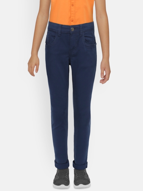 

Indian Terrain Boys Blue Regular Fit Mid-Rise Clean Look Stretchable Jeans