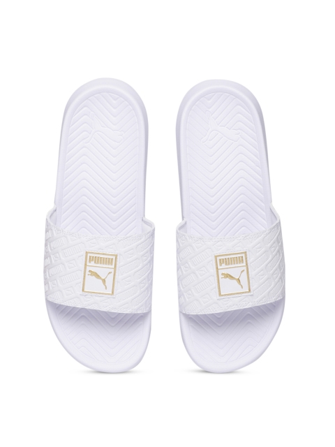 

Puma Unisex White Popcat Reinvent Textured Sliders