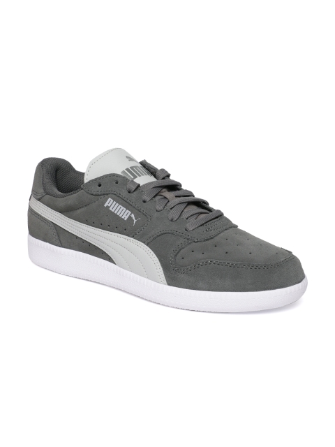 

Puma Unisex Grey Icra Trainer CASTLEROCK SoftFoam + Suede Sneakers