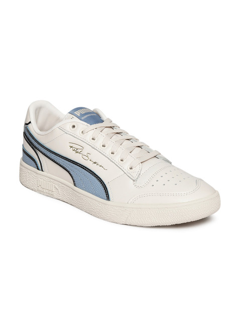 

Puma Unisex Off-White & Blue Ralph Sampson Lo Hoops Leather Colourblocked Sneakers