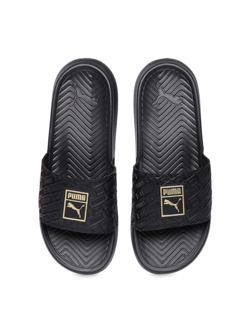 

Puma Unisex Black Printed Popcat Reinvent Sliders