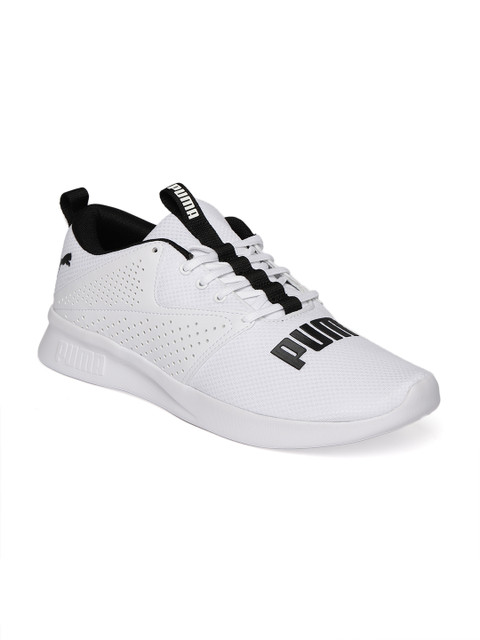 

Puma Men White Perforations Detector Running Shoes