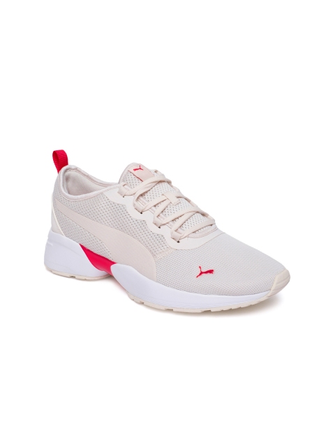 

Puma Women Cream-Coloured Solid Sirena Sport Sneakers