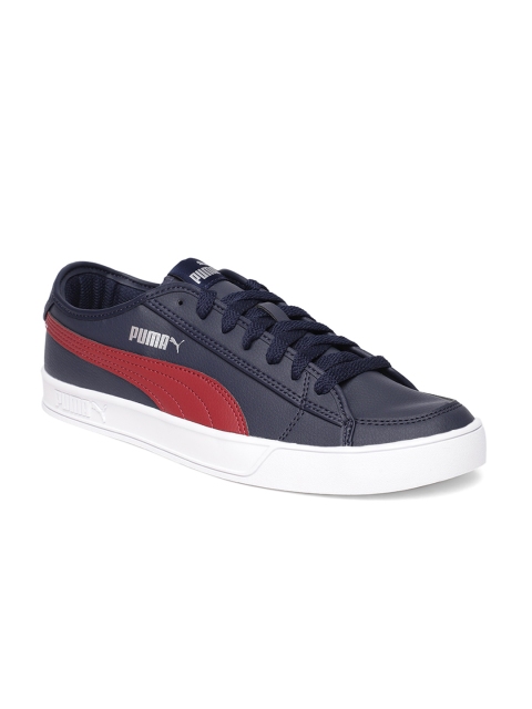

Puma Unisex Navy Blue Smash v2 Vulc Sneakers