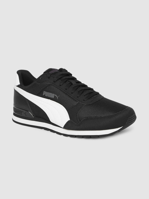

Puma Unisex Black & White ST Runner v2 Sneakers
