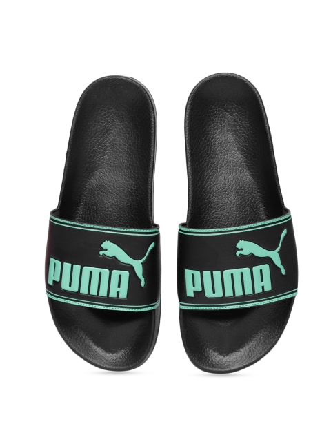 

Puma Unisex Black Printed Leadcat Sliders