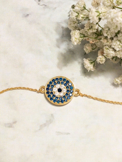 

1Pipa Bella 8K Gold Plated Cubic Zirconia Bracelet