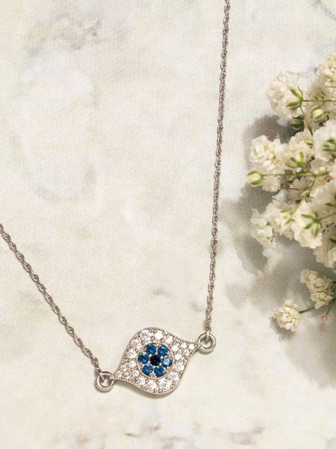 

Pipa Bella Women Silver-Plated Cubic Zirconia Necklace