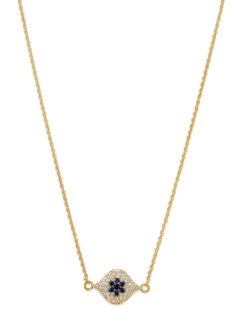 

Pipa Bella Gold-Plated Cubic Zirconia Feyrouz Evil Eye Necklace