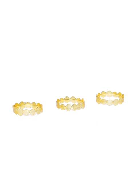 

Pipa Bella Women Set Of 3 Gwenora Minimal Finger Ring, Gold