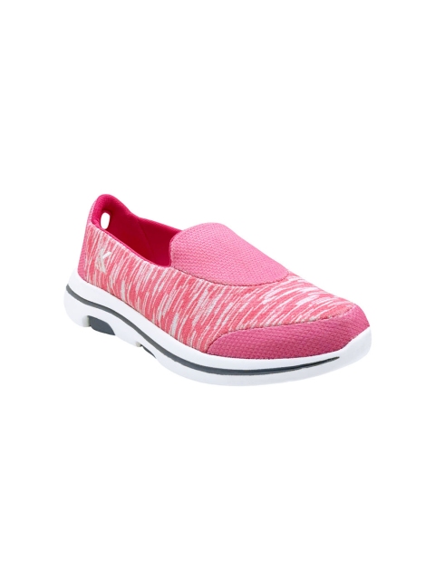 

KazarMax Women Pink & White Printed Slip-On Sneakers