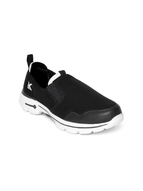 

KazarMax Men Black Slip-On Walking Sneakers