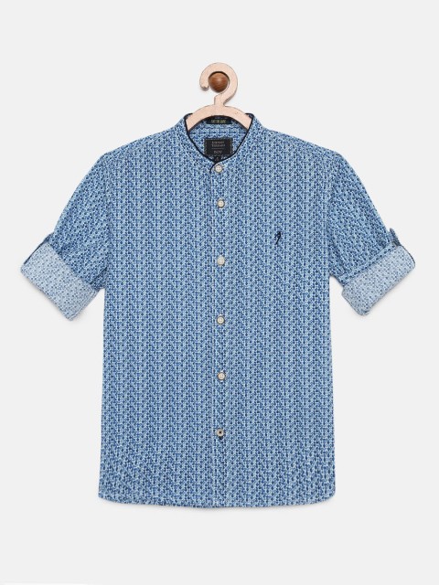 

Indian Terrain Boys Blue Regular Fit Printed Casual Shirt