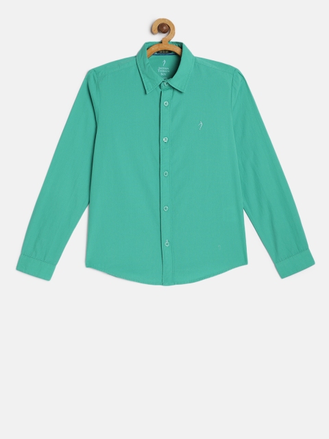 

Indian Terrain Boys Sea Green Regular Fit Solid Casual Shirt