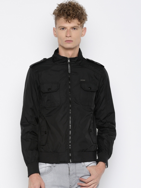 

Ed Hardy Men Black Solid Bomber Jacket