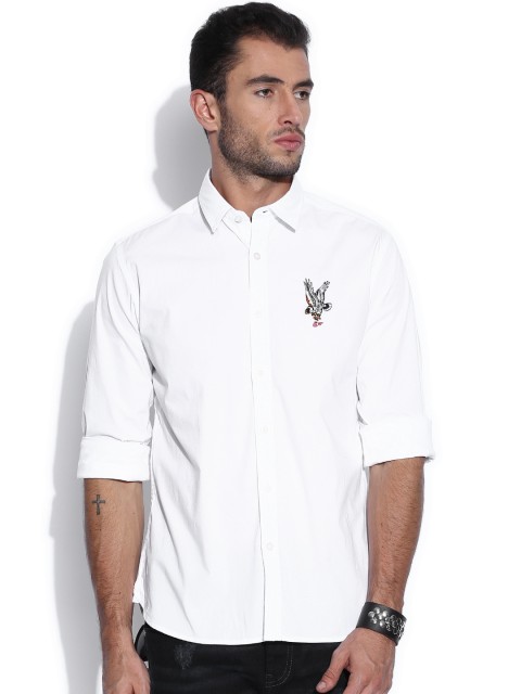 

Ed Hardy White Casual Shirt
