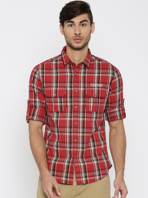 

Ed Hardy Red Checked Casual Shirt