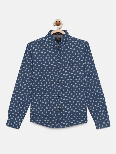 

Indian Terrain Boys Blue Regular Fit Printed Casual Shirt