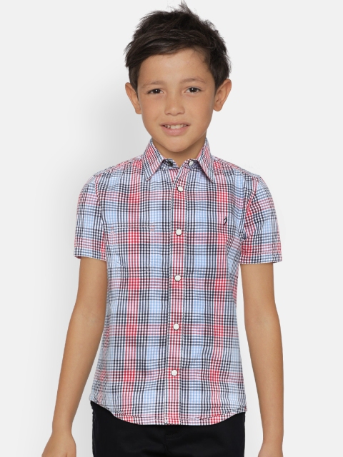

Indian Terrain Boys Red Regular Fit Solid Casual Reversible Shirt