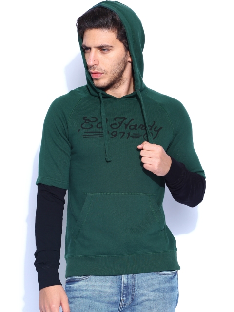 

Ed Hardy Green Hooded Sweatshirt