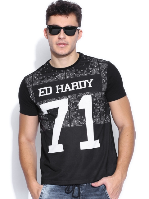 

Ed Hardy Black Printed T-shirt