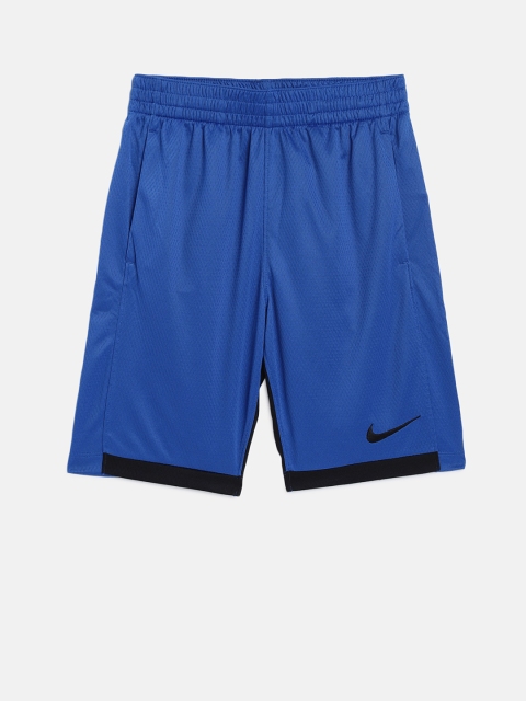 

Nike Boys Blue Solid Regular Fit Regular Shorts