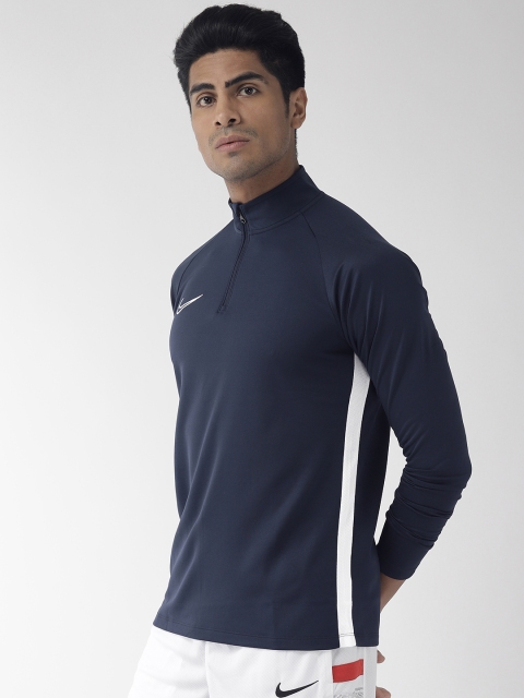 

Nike Men Navy Blue Solid ACDMY19 DRIL DRI-FIT Football Soccer T-shirt