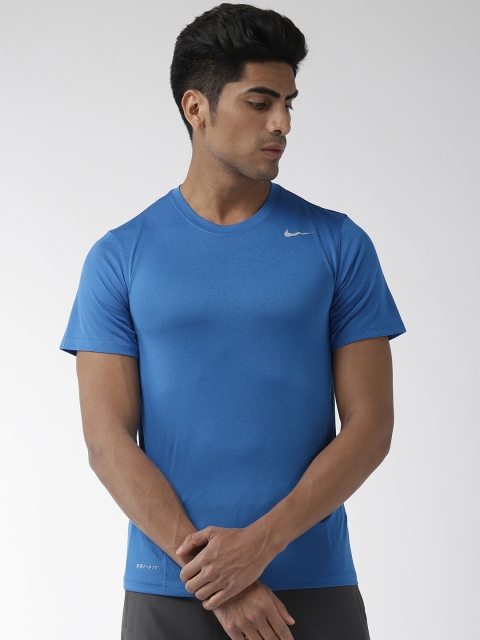 

Nike Men Blue Solid Standard Fit LGD 2.0 Dri-Fit Round Neck Training T-shirt