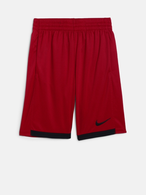 

Nike Boys Red Solid Regular Fit Regular Shorts