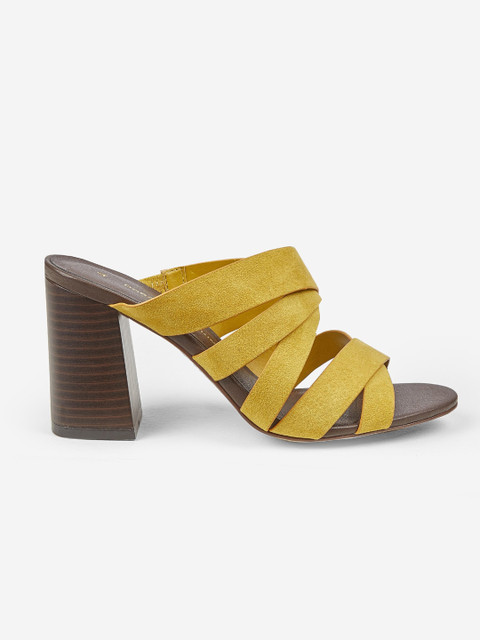 

DOROTHY PERKINS Women Mustard Yellow Solid Heels
