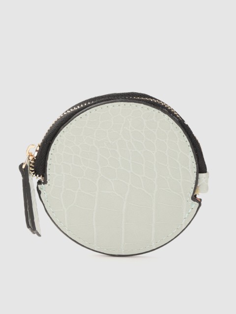 

MANGO Light Green Textured Coin Purse