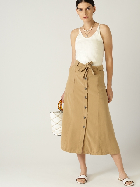 

MANGO Women Off-White Solid Fitted Top