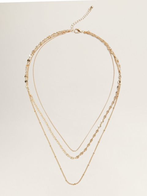 

MANGO Women Gold-Toned Layered Neklace